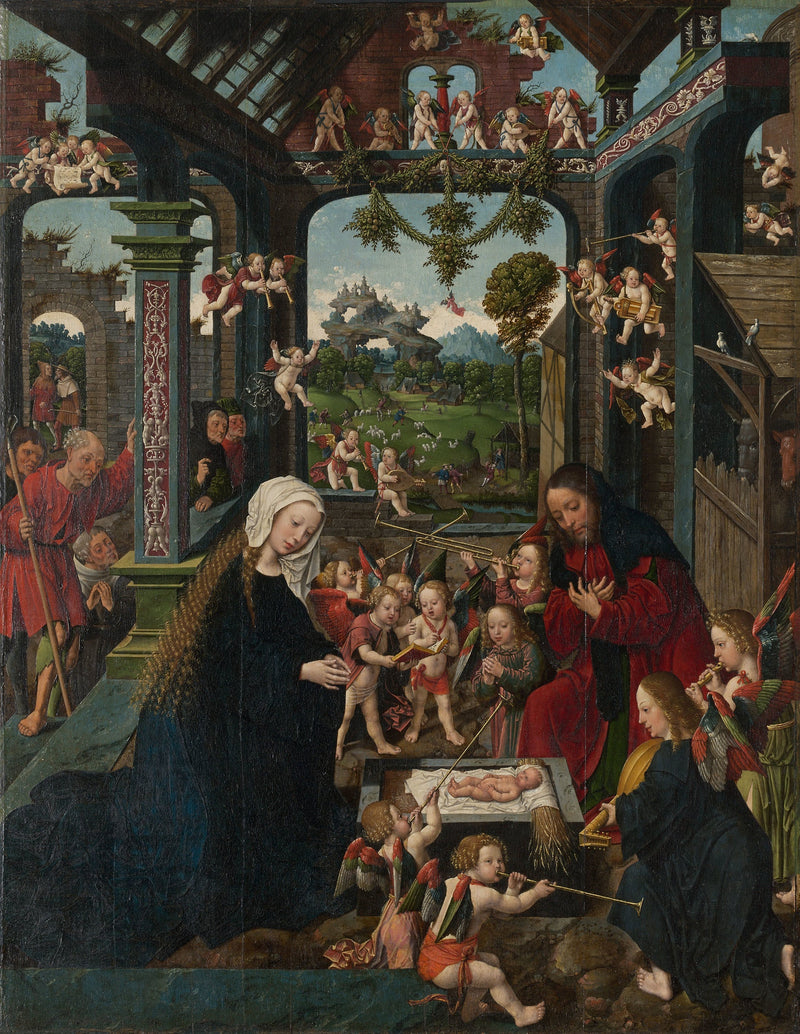 A Adoração do Menino Jesus - Jacob Cornelisz van Oostsanen