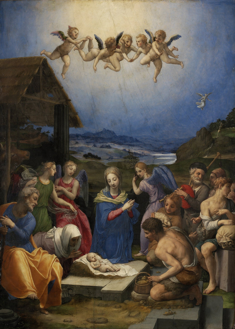 A Adoração dos Pastores - Bronzino