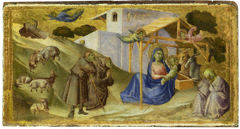 Adoração dos pastores - Taddeo Gaddi