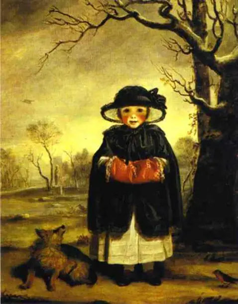 Lady Caroline Scott no papel de « Winter » - Joshua Reynolds