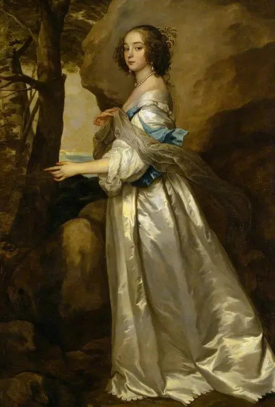 Lady Frances Cranfield, Lady Buckhurst, futura condessa de Dorset (falecida em 1687) - Antoine van Dyck