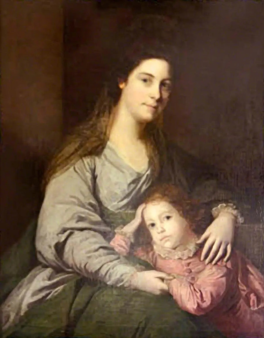Lady Lepell Phipps (1723–1780) e seu filho, Charles (?) (1753–1786) - Joshua Reynolds