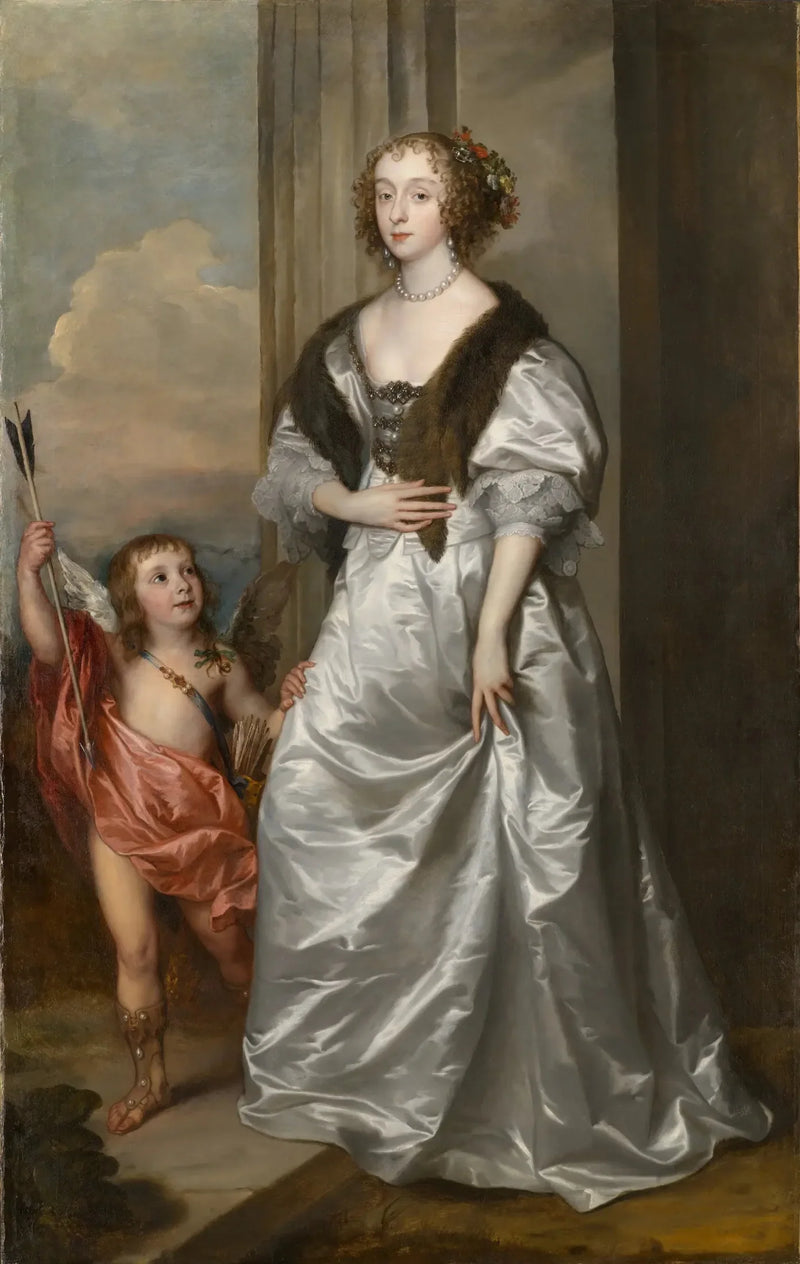 Lady Mary Villiers, futura duquesa de Richmond e Lennox, com Charles Hamilton, Lord Arran - Antoine van Dyck