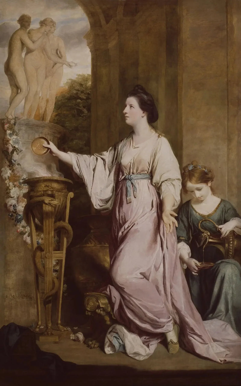 Lady Sarah Bunbury Sacrificando às Graças - Joshua Reynolds