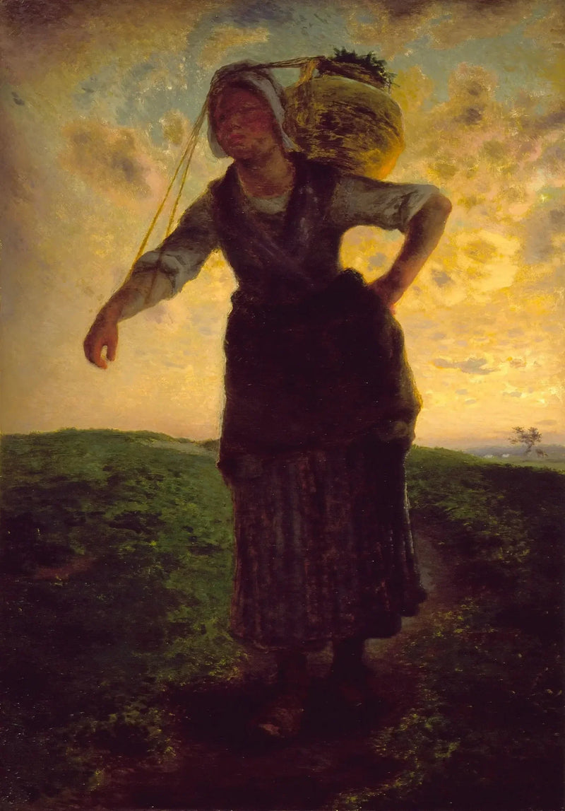 Laitière normanda em Gréville - Jean-François Millet