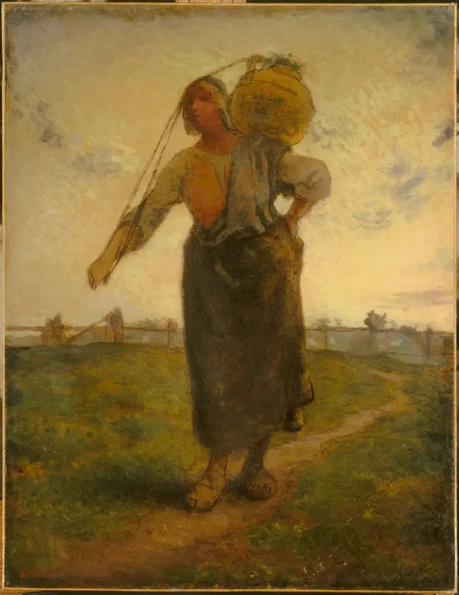 Laitière normanda em Gréville - Jean-François Millet