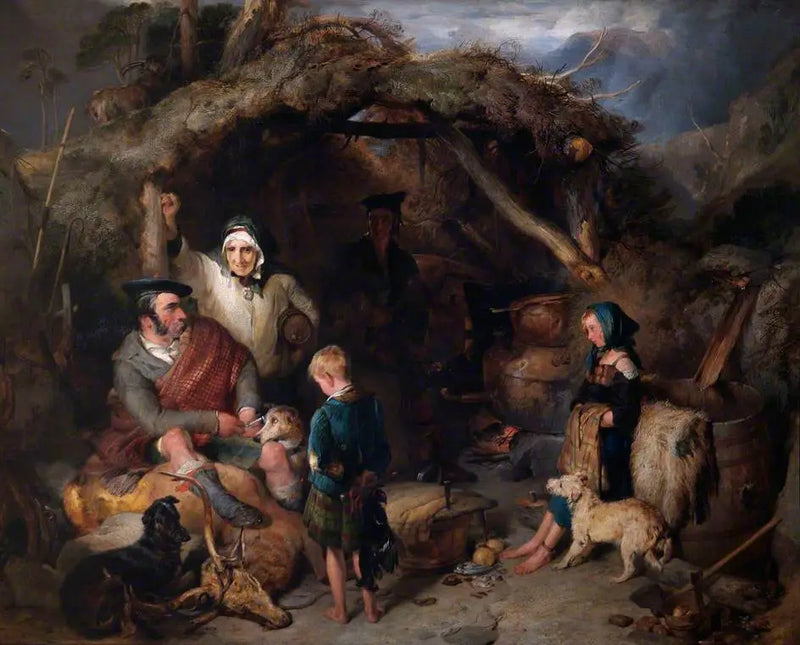 O alambique ilegal de uísque das Terras Altas - Edwin Henry Landseer