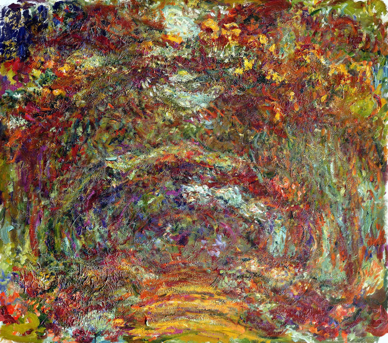 O Caminho das Roseiras, Giverny - Claude Monet