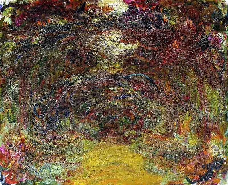 O caminho das roseiras - Claude Monet