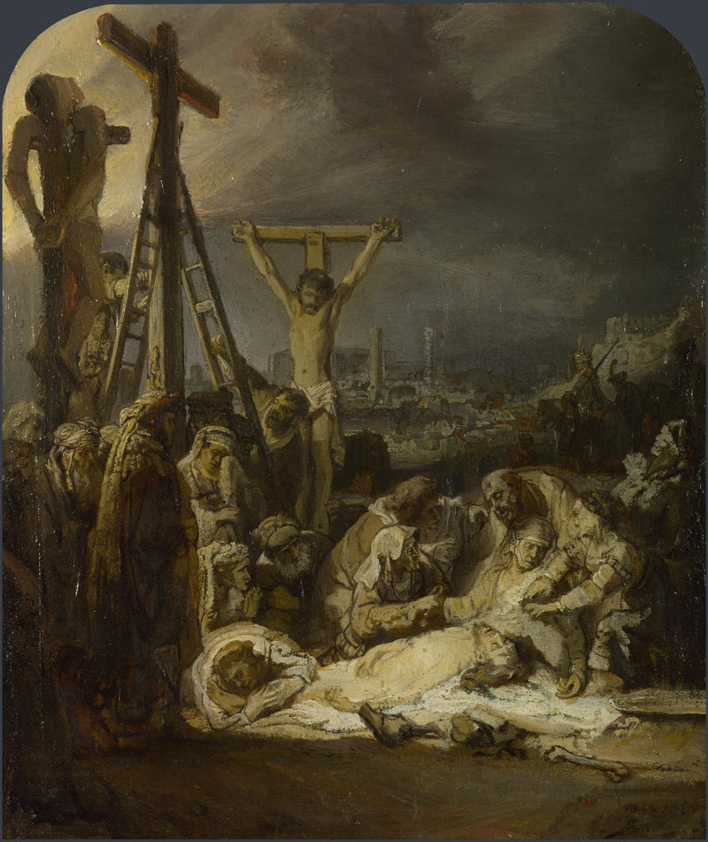 A lamentação sobre o corpo de Cristo morto - Rembrandt