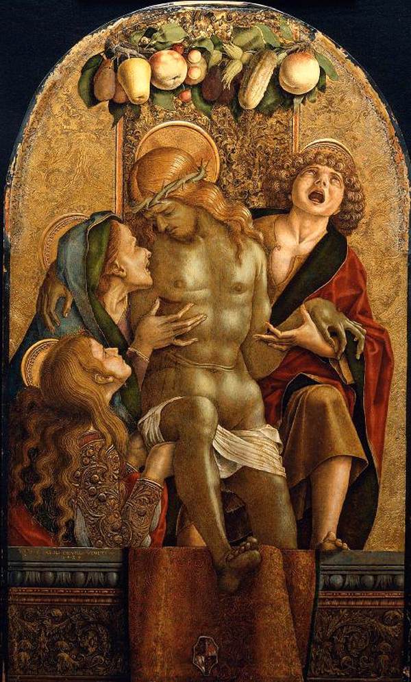 Lamentação sobre o Cristo morto - Carlo Crivelli