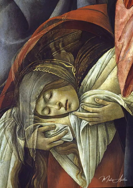 Lamentation sur le Christ mort, détail de Marie-Madeleine - Sandro Botticelli - Reproductions de tableaux et peintures haut de gamme