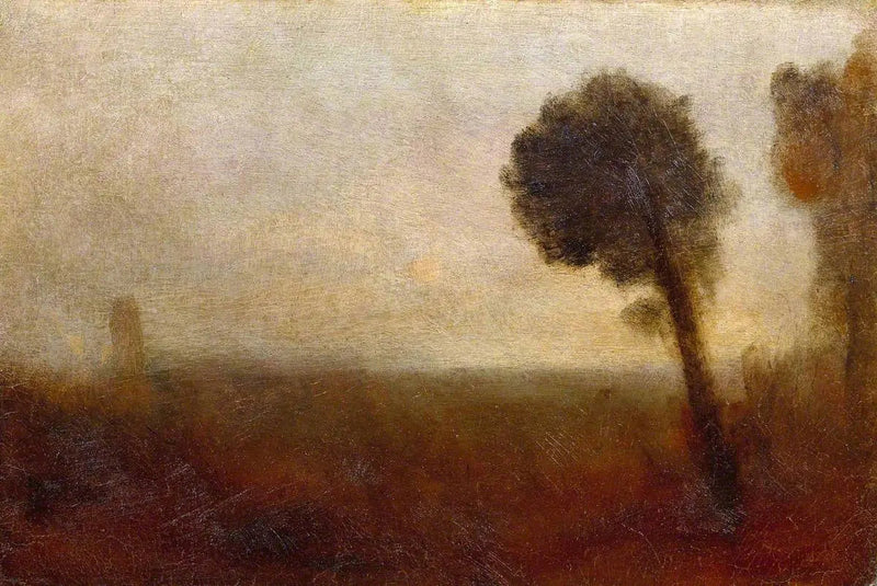 Paisagem com uma Árvore à Direita - J. M. W. Turner