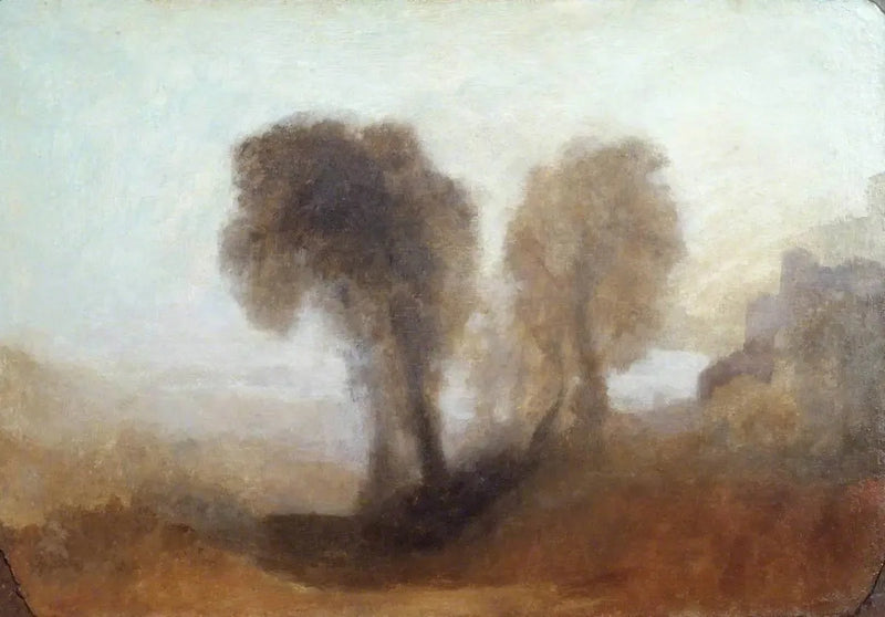 Paisagem com Árvores e um Castelo - J. M. W. Turner