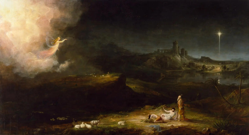O anjo que aparece aos pastores - Thomas Cole