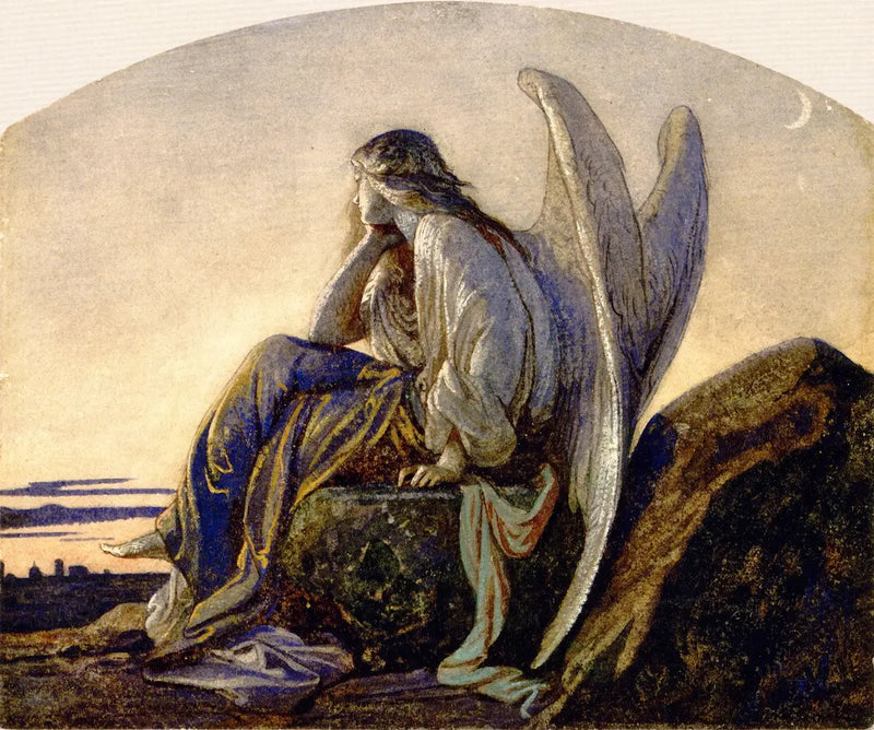 O anjo da noite vigiando uma cidade - Alexandre Cabanel