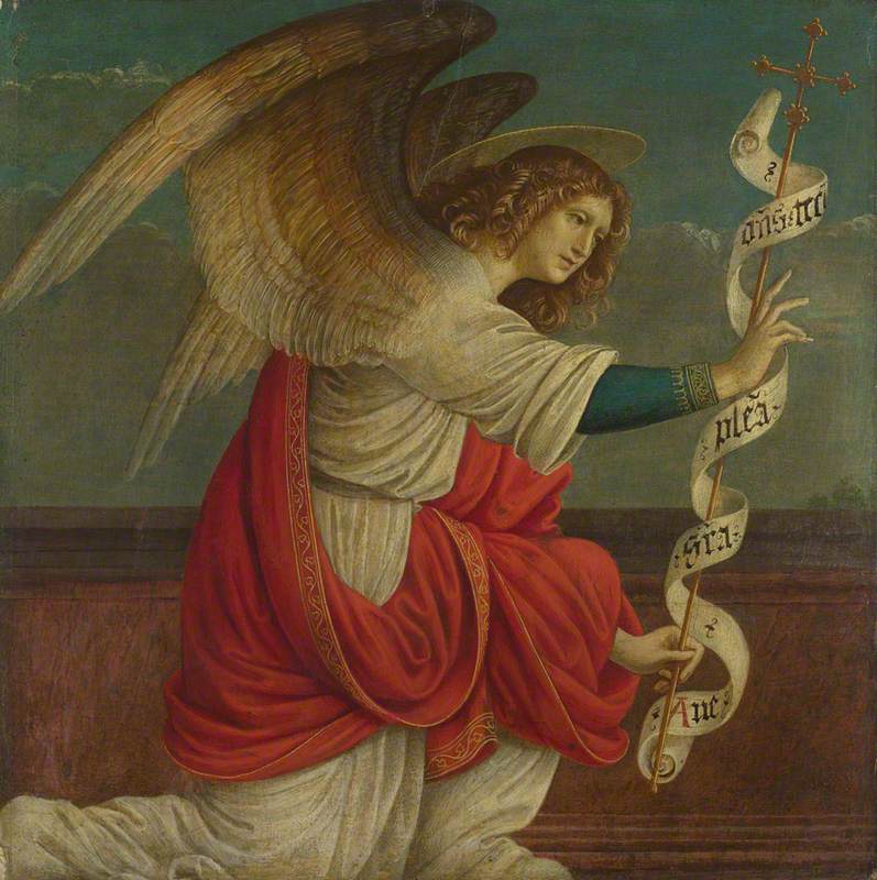 A Anunciação: O anjo Gabriel - Gaudenzio Ferrari