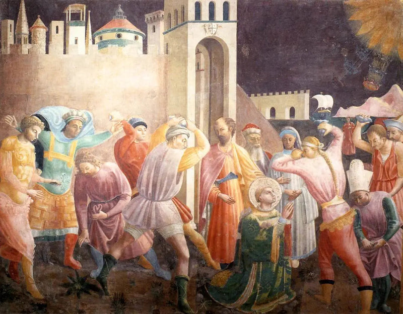 Lapidação de Étienne - Paolo Uccello