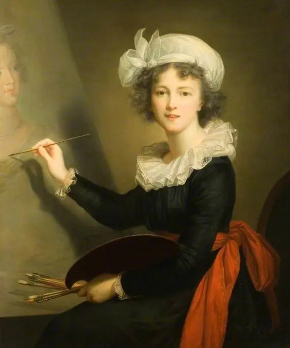 A artista no trabalho (auto-retrato) - Élisabeth Vigée Le Brun