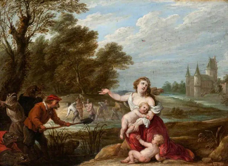 Latone e os camponeses lícios - David Teniers Júnior