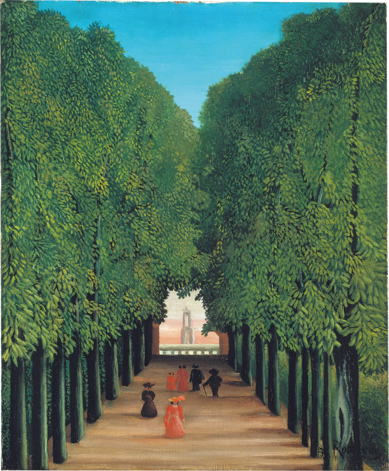 Avenida do Parque de Saint-Cloud - Henri Rousseau