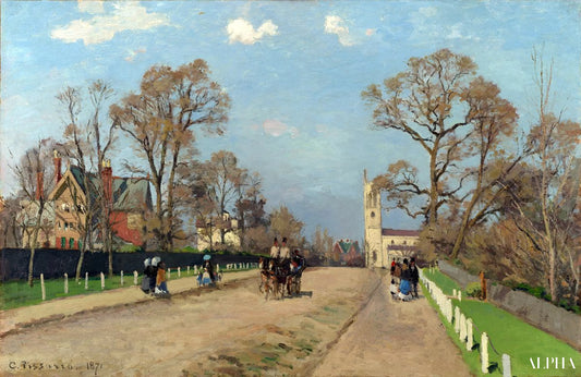 L'avenue, Sydenham - Camille Pissarro - Reproductions de tableaux et peintures haut de gamme