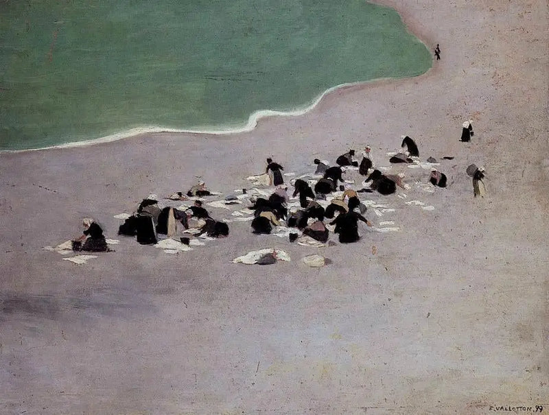 Lavadoras em Étretat - Félix Vallotton
