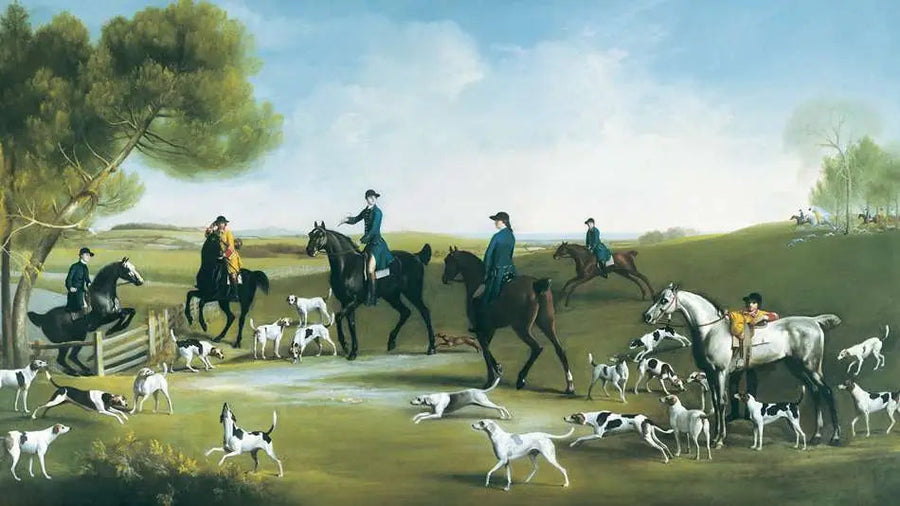 O 3º duque de Richmond com a Caçada Charlton - George Stubbs