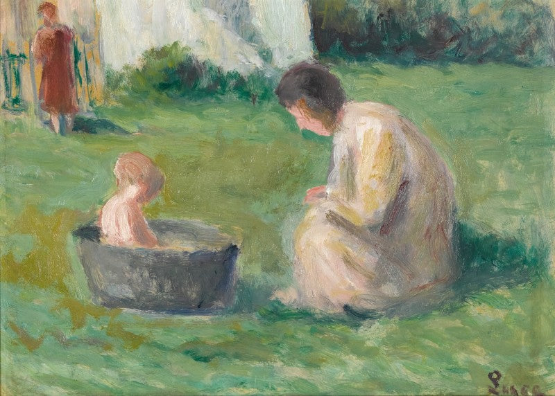 Banho de bebê - Maximilien Luce