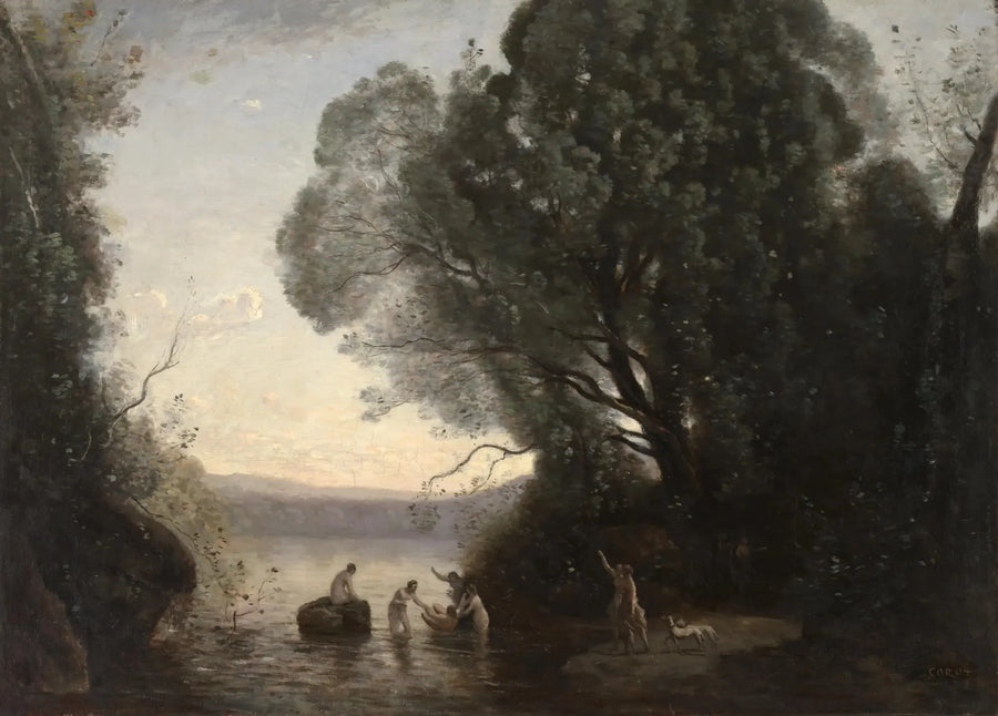 O Banho de Diane - Jean-Baptiste Camille Corot
