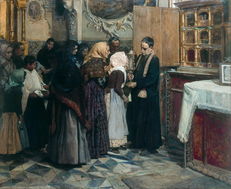 O Beijo na Relíquia - Joaquín Sorolla