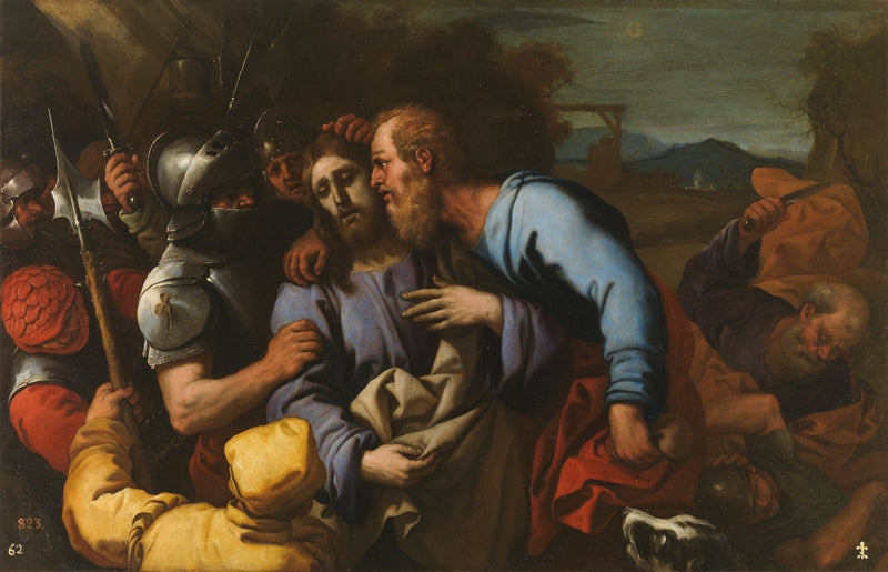 O beijo de Judas - Luca Giordano