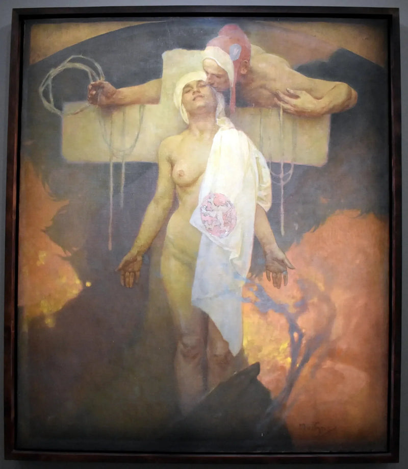 O Beijo da França à Boêmia - Alphonse Mucha