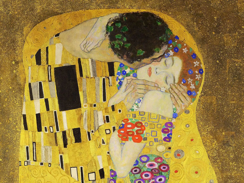 💋 O Beijo – Gustav Klimt (Detalhe) (1907-1908)