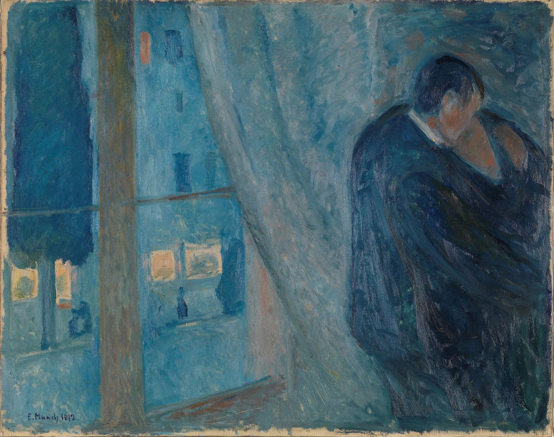 O Beijo perto da Janela - Edvard Munch
