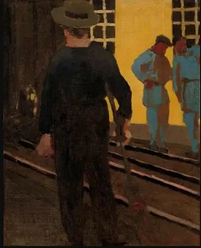 O varredor na via - Édouard Vuillard