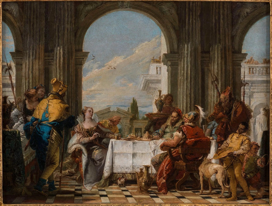 O Banquete de Cleópatra - Giovanni Battista Tiepolo