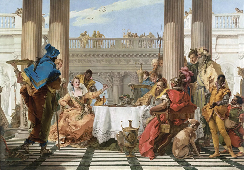 O Banquete de Cleópatra - Giovanni Battista Tiepolo