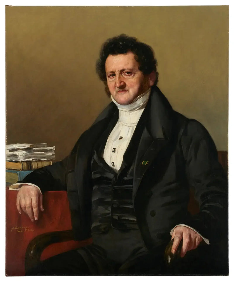 O banqueiro David Seligmann, Freiherr von Eichthal - Franz Xaver Winterhalter