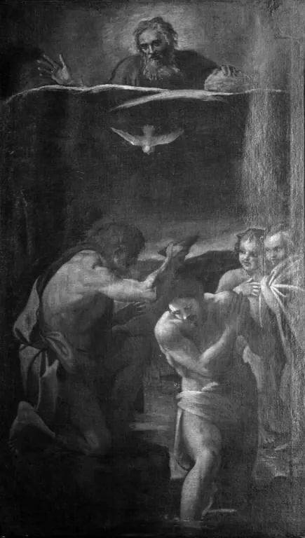 O Batismo de Cristo - Annibale Carracci