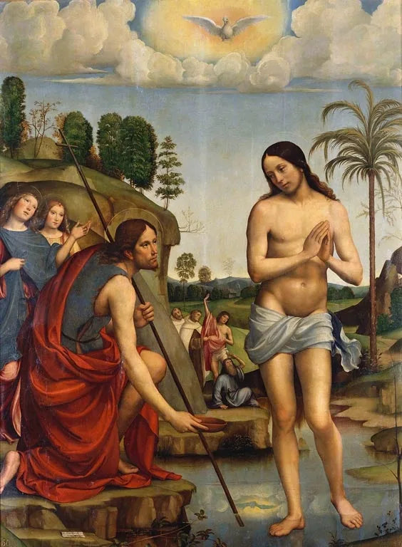 O batismo de Cristo - Francesco Francia