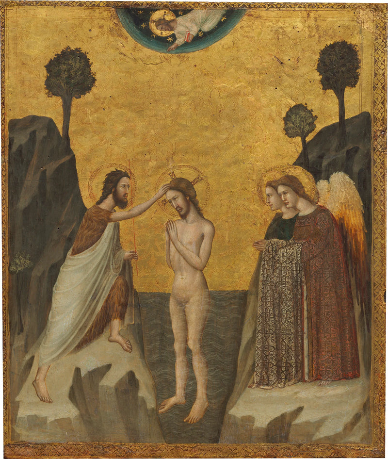 O batismo de Cristo - Giovanni Baronzio
