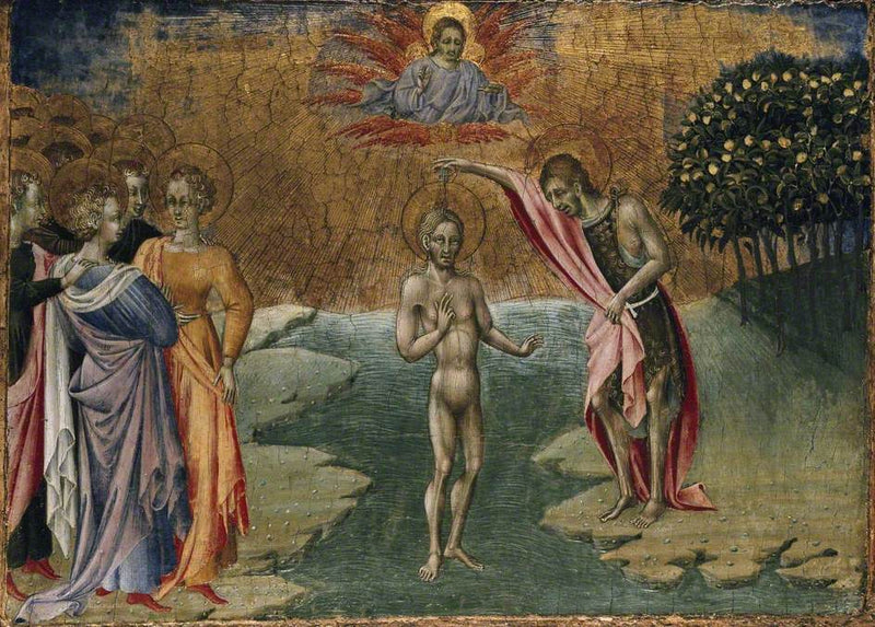 O batismo de Cristo - Giovanni di Paolo