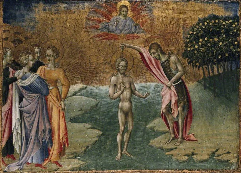 O batismo de Cristo - Giovanni di Paolo