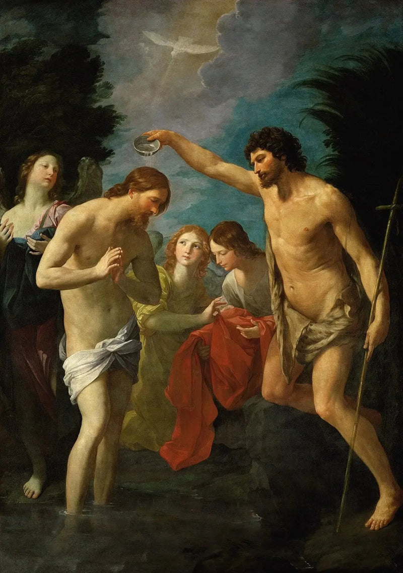 O Batismo de Cristo - Guido Reni