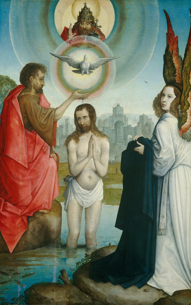 O batismo de Cristo - Juan de Flandes