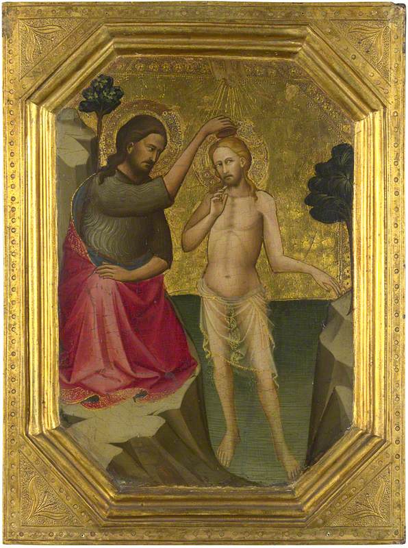 O batismo de Cristo - Lorenzo Monaco