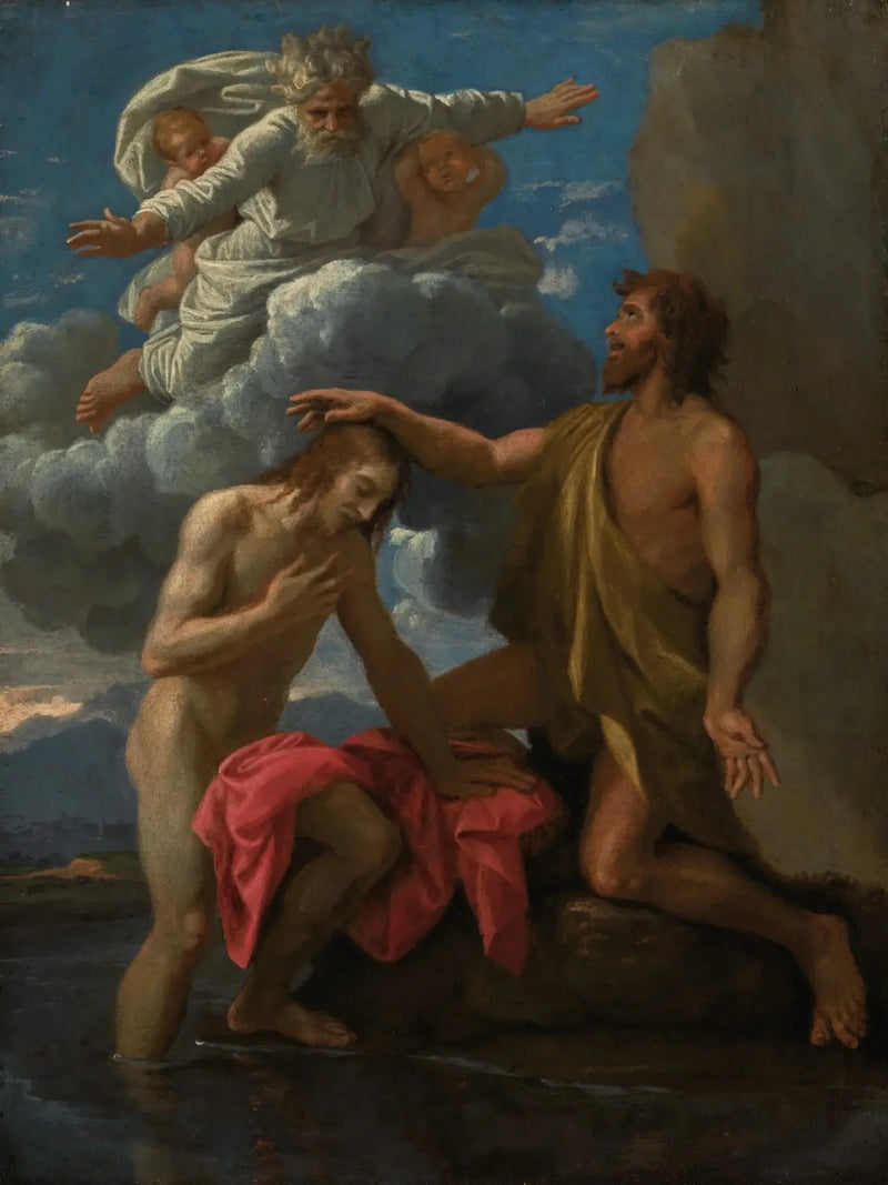 O Batismo de Cristo - Nicolas Poussin