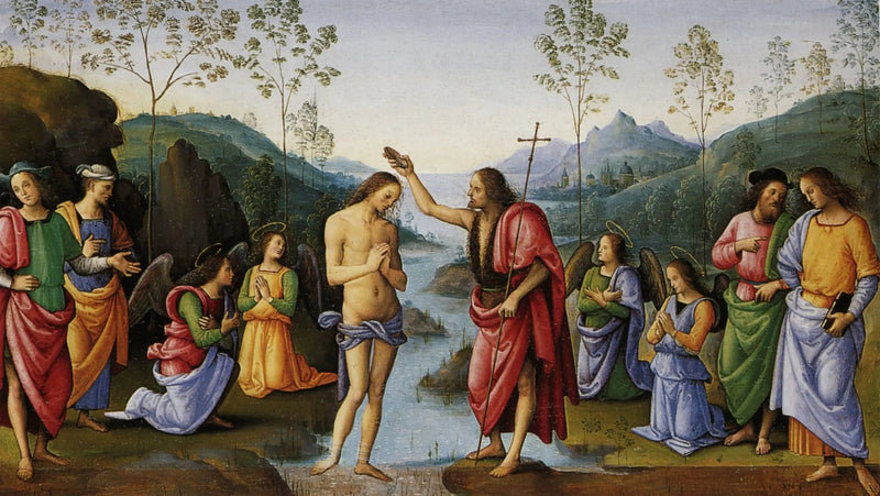 O Batismo de Cristo - Pietro Perugino