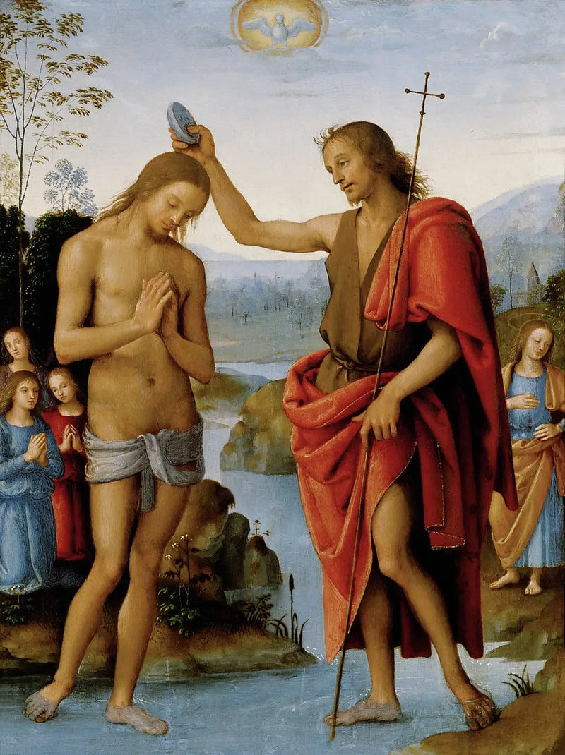O Batismo de Cristo - Pietro Perugino